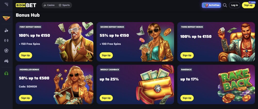 Bdmbet bonuses