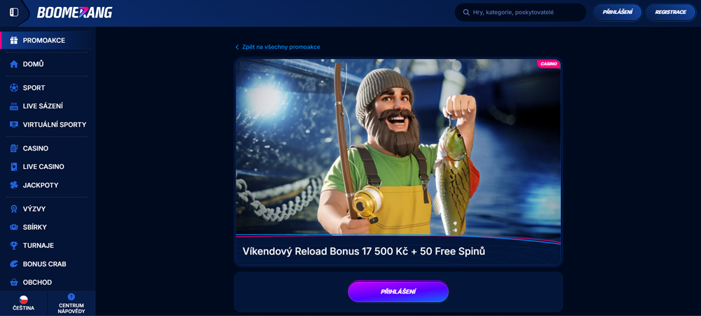 Boomerang Bet free spins zima 2025