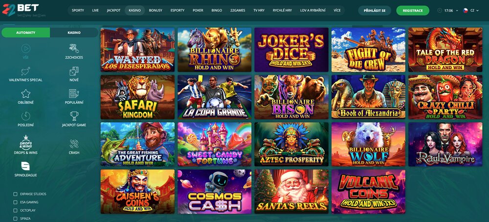 Hry od Playzia v 22BET