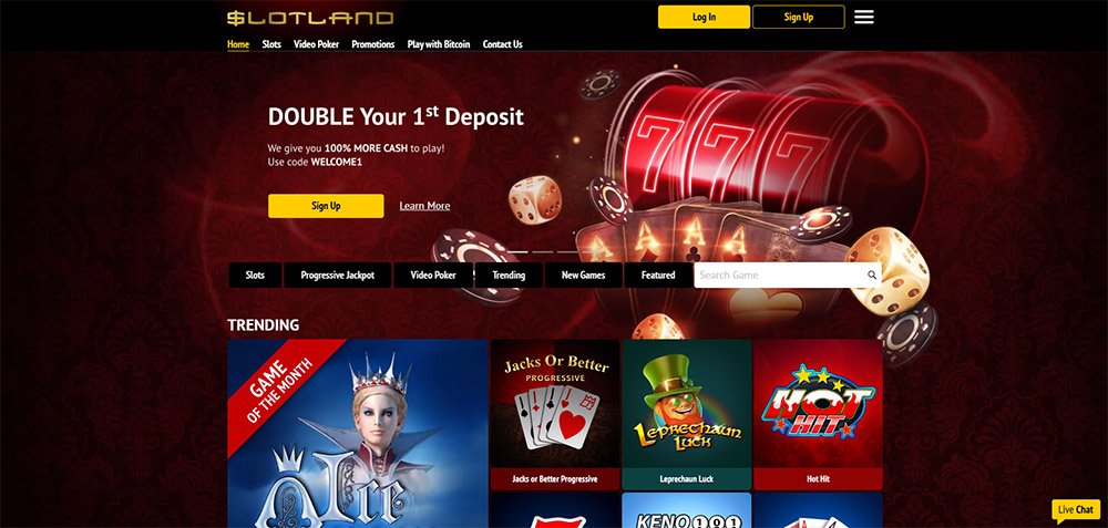 Slotland casino úvod