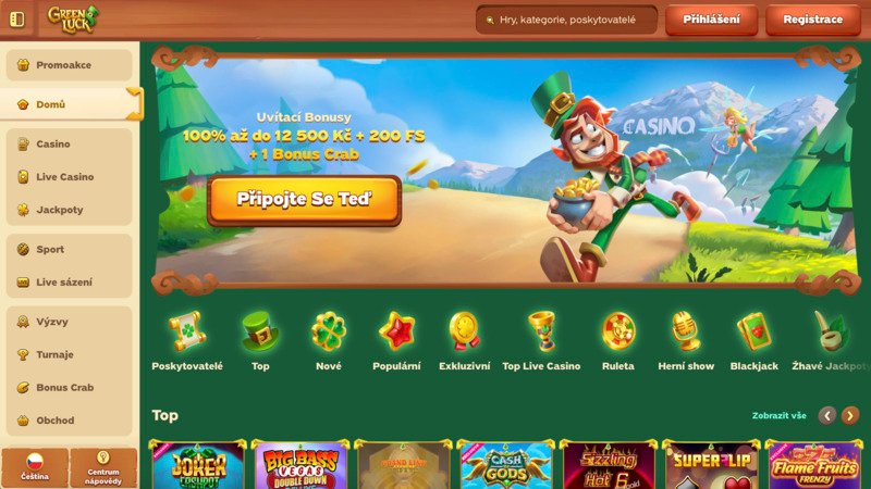 GreenLuck casino náhled