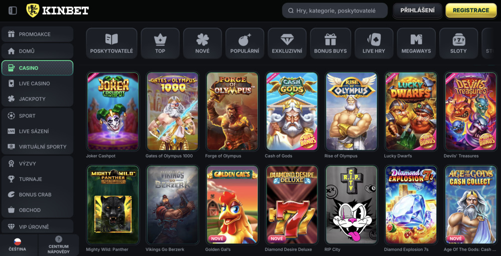 Vista previa del casino KinBet