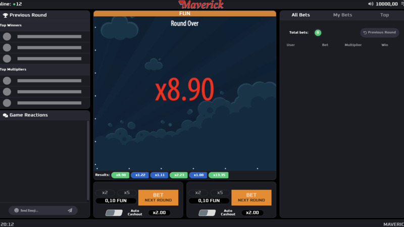 Maverick mini hra náhled