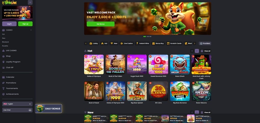 Spinline casino