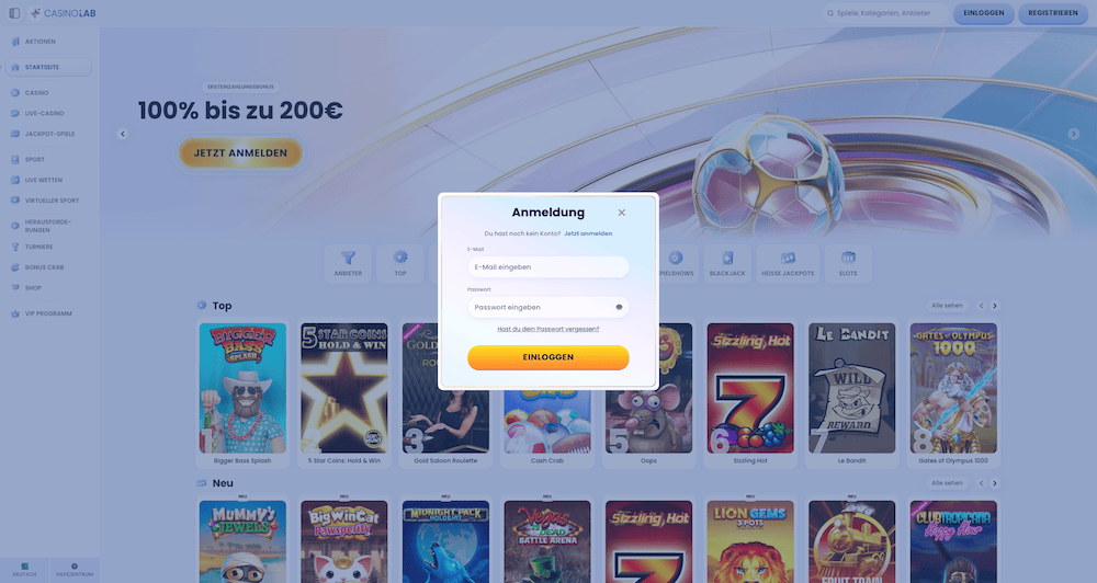 16453 CasinoLab Login