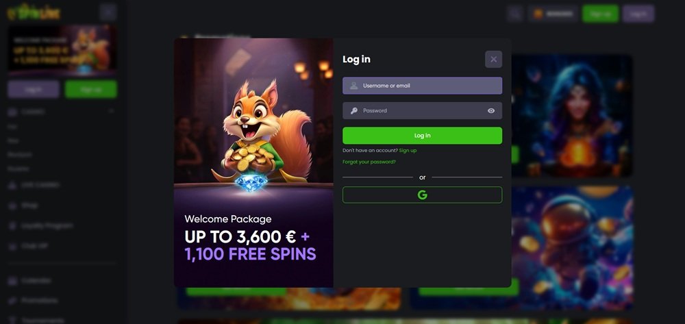 Spinline login