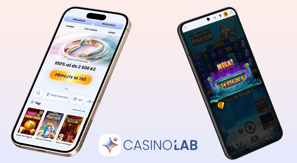 Náhled responzivního rozhraní webu CasinoLab