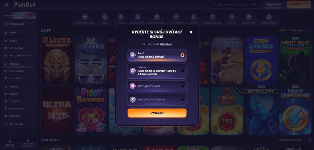 funbet registrace