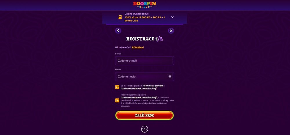 Registro en Duospin
