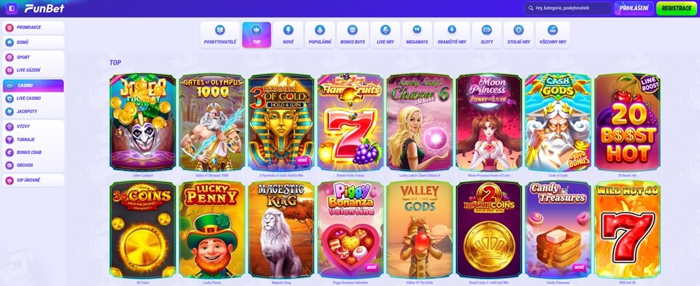 Slot game selection