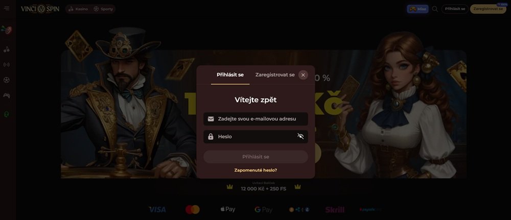 Vinci Spin login
