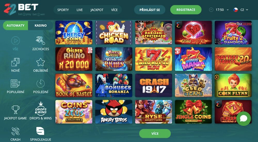 22bet náhled casina
