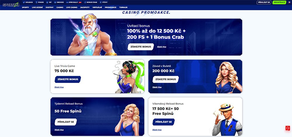 Jak získat free spins v casinu Sportaza [jaro 2025]