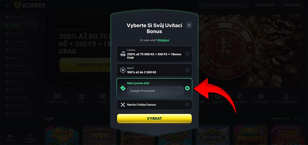 KinBet promo code