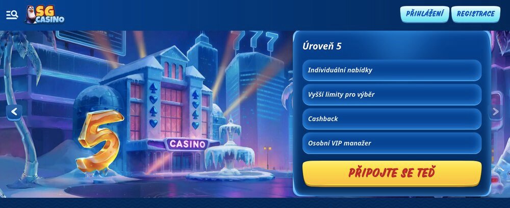 SGCasino VIP úrovně