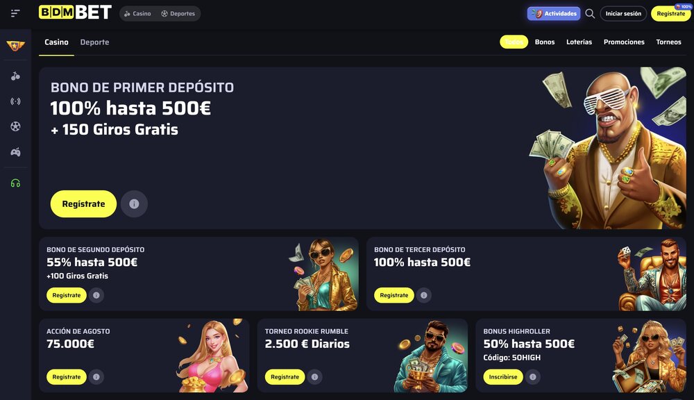 Bdmbet código promocional