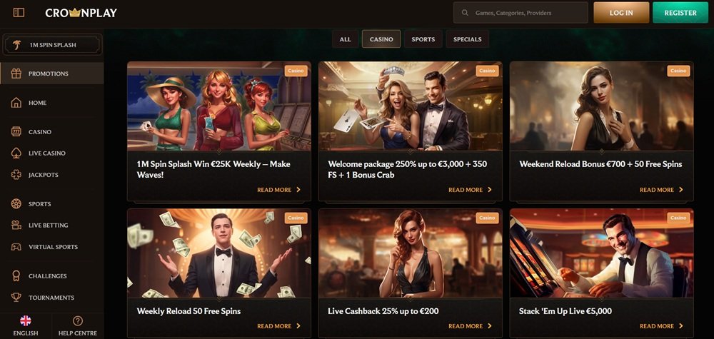 CrownPlay bonuses