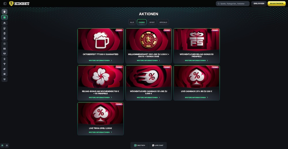 KinBet Freispiele