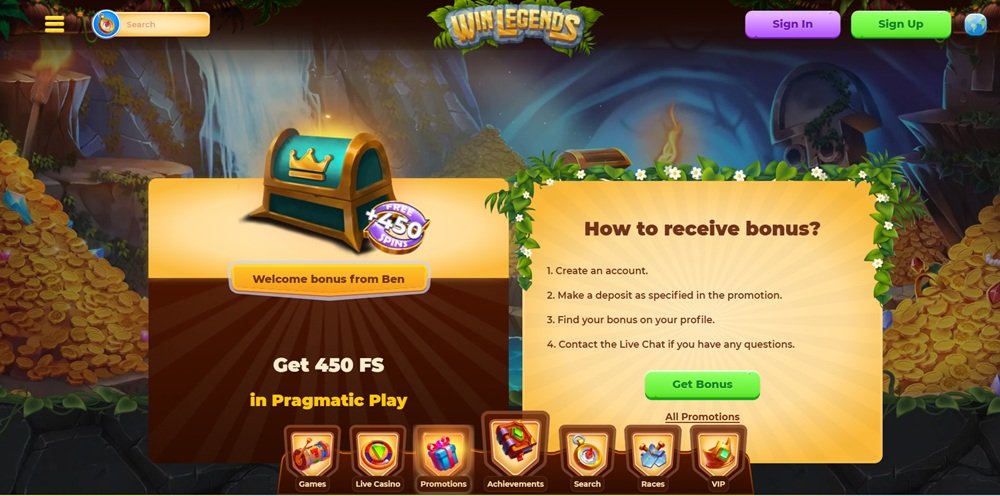 WinLegends free spiny