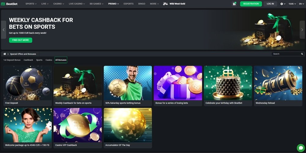 BeatBet nabídka bonusů