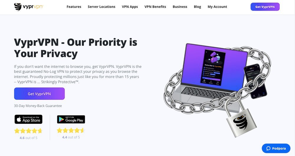 VyprVPN homepage