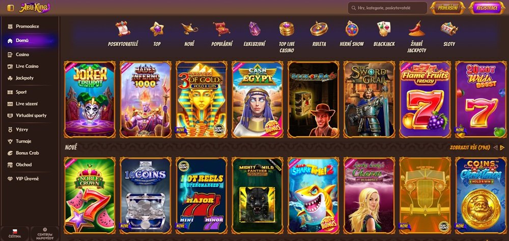 Sitio web del casino Abu King