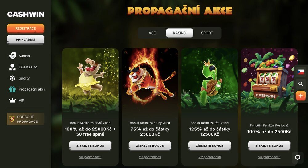 Bonos de CashWin con free spins