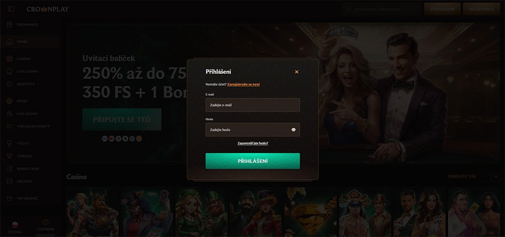 CrownPlay login [Návod na přihlášení]