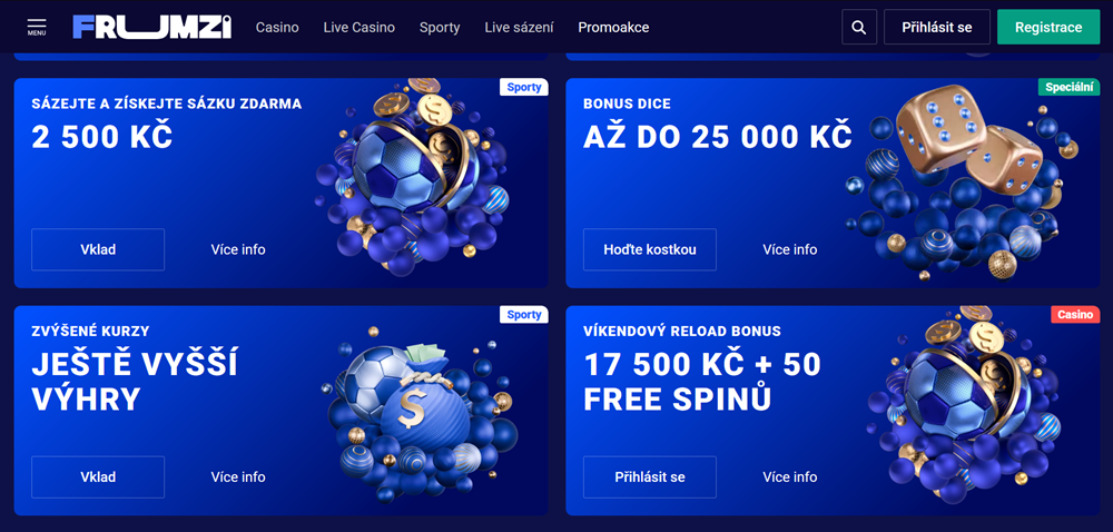 Frumzi no deposit bonus