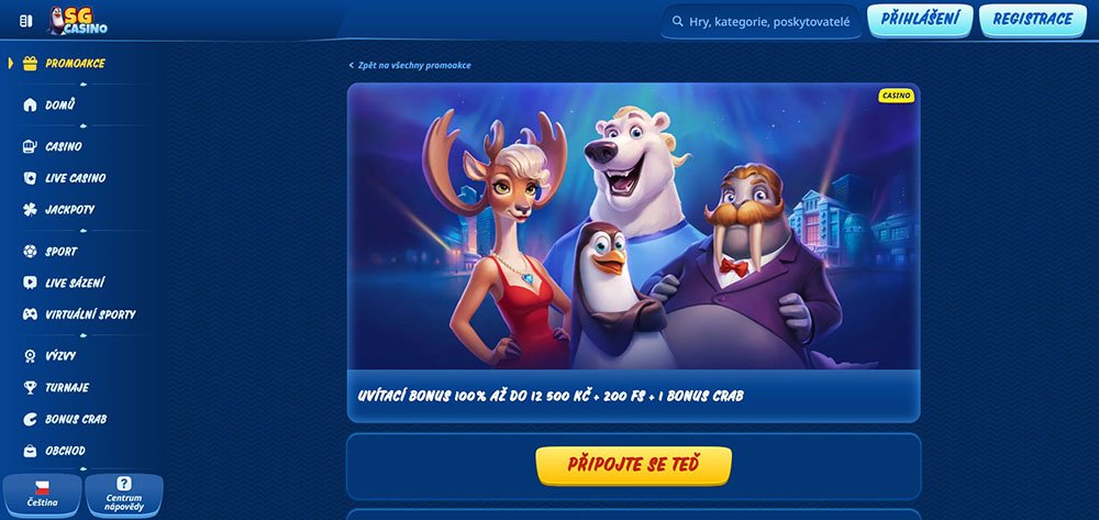 SGCasino – uvítací bonus