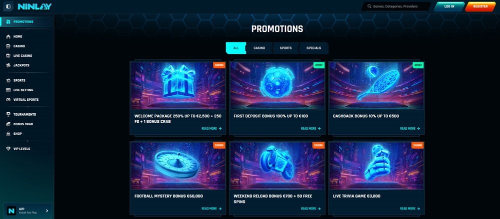 Ninlay bonuses