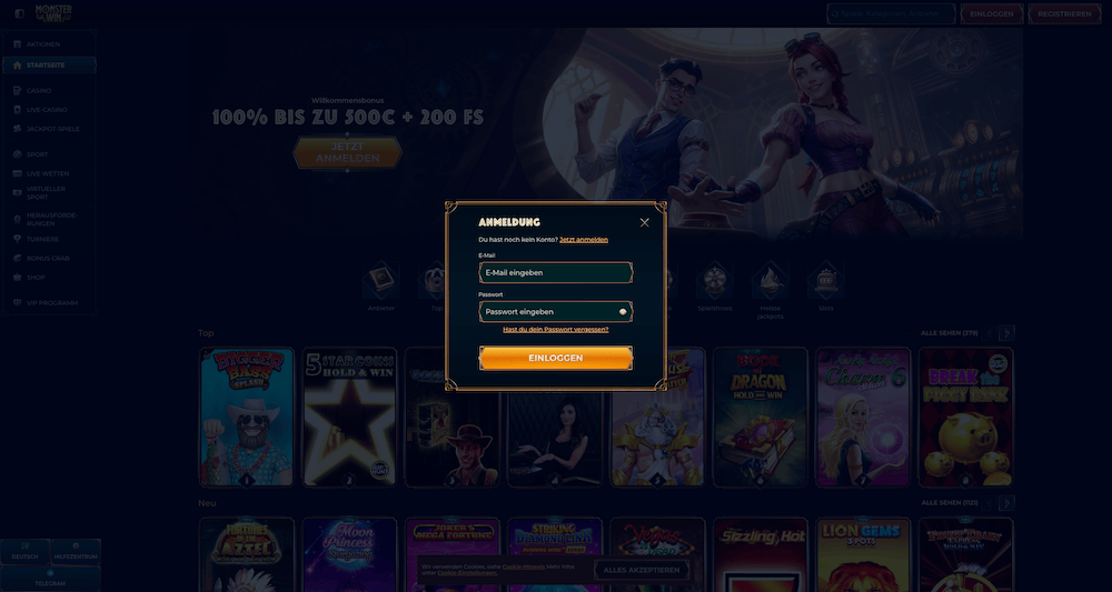 18342 Monster Win Login