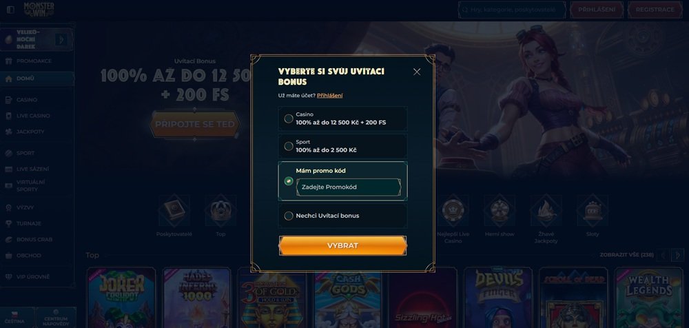 Monster Win Promo-Code