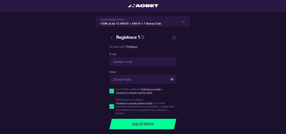 NaoBet registration