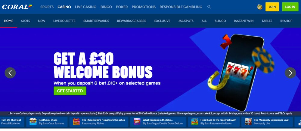 Coral casino uvítací bonus