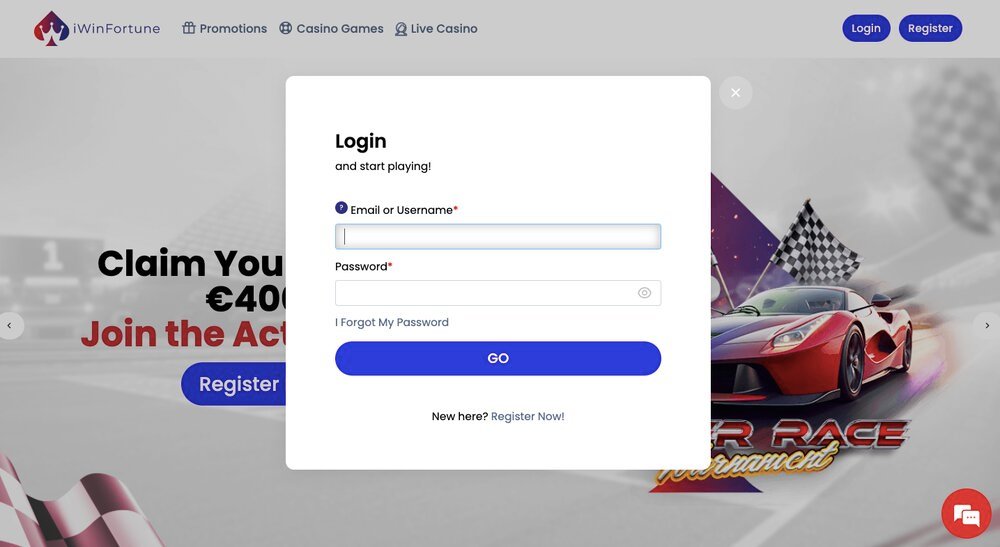 iWinFortune login