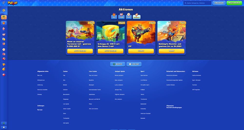 81774 Pistolo No Deposit Bonus