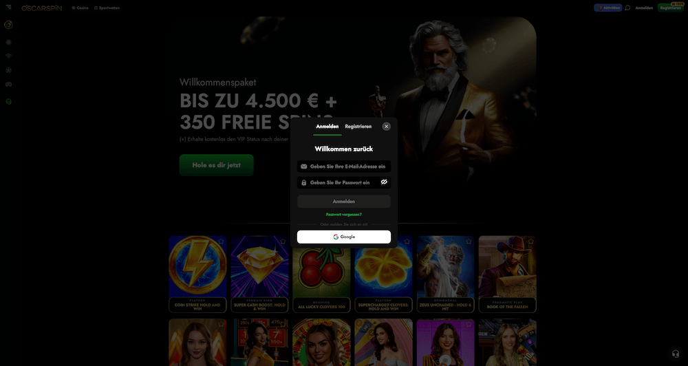 22541 Oscarspin Login