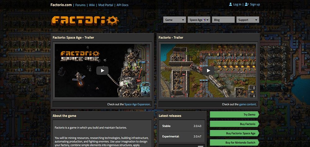 Hra Factorio od WUBE Software
