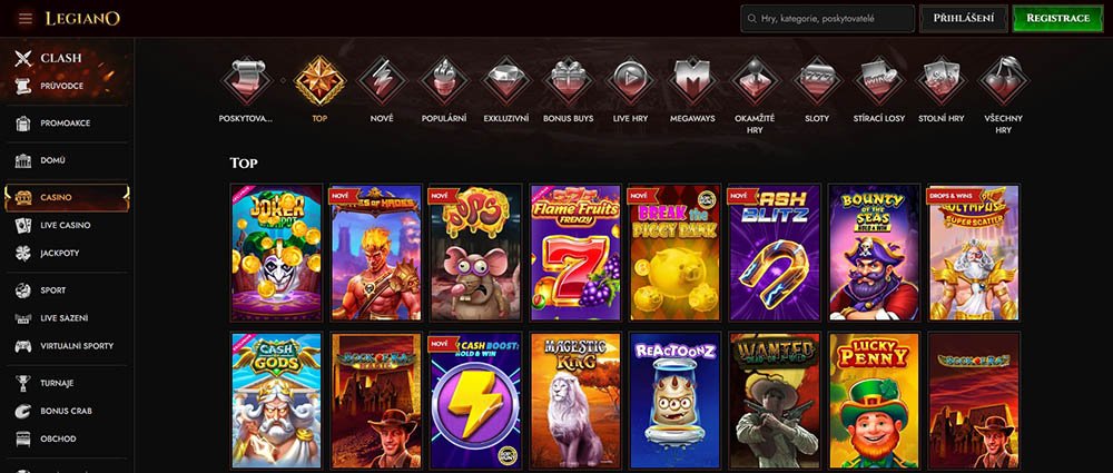 TOP 5 nejoblíbenějších automatů v casinu Legiano [na jaře 2025] 