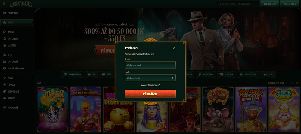 Spybet přihlášení