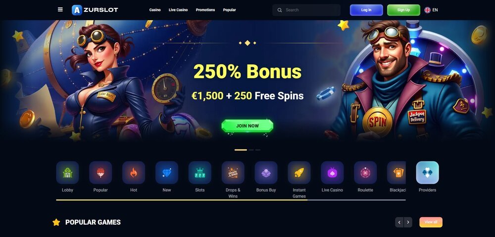 azurslots casino hlavní stránka