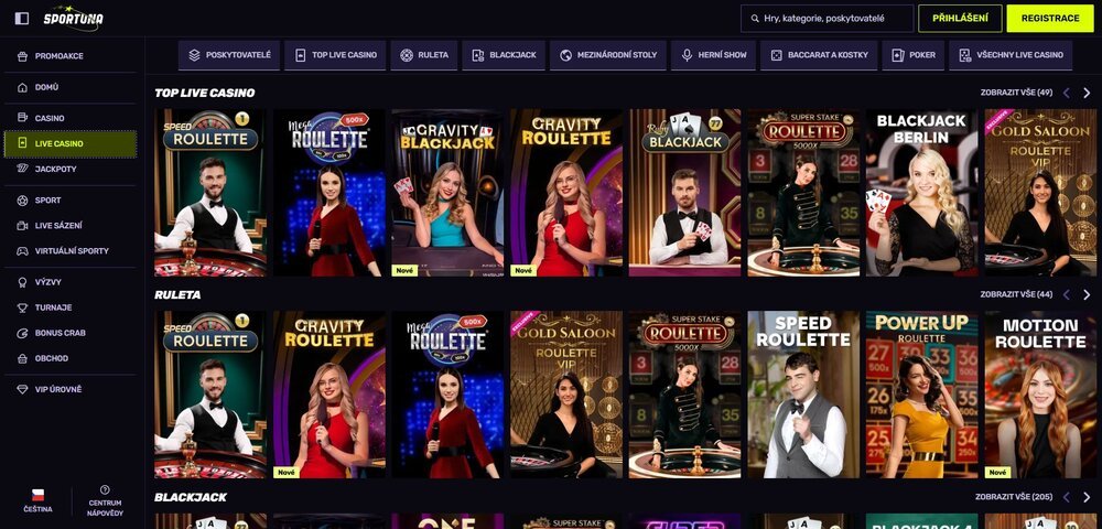 sportuna live casino