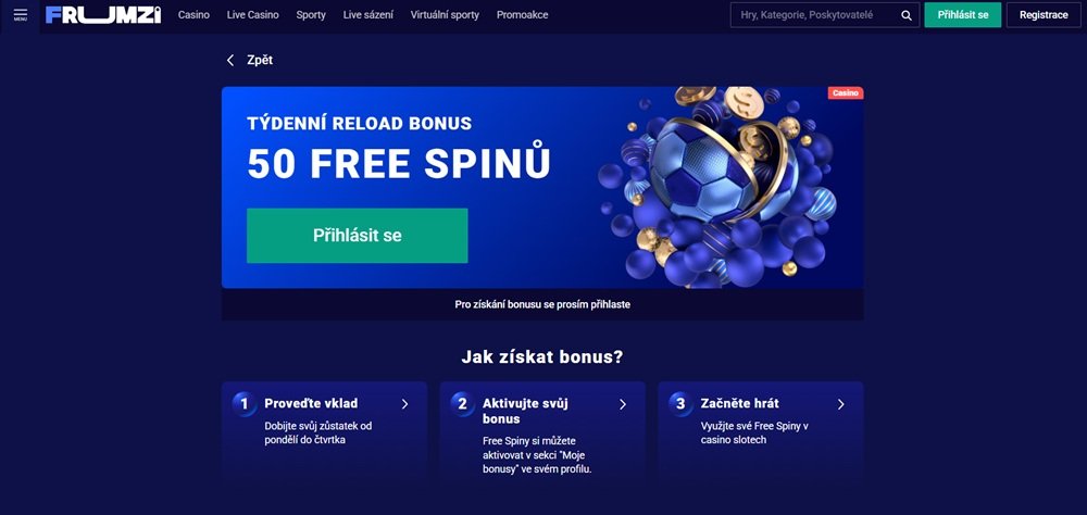 Frumzi free spins červen 2025