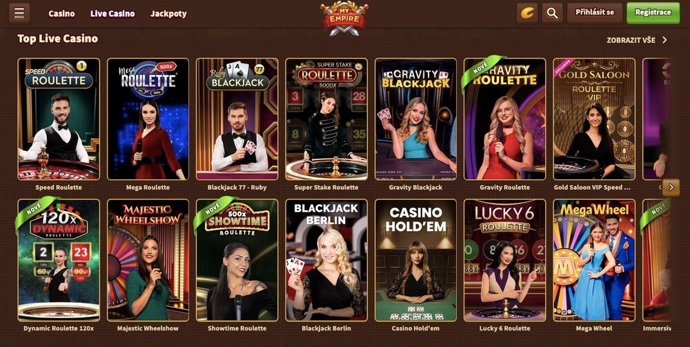 My Empire top live casino