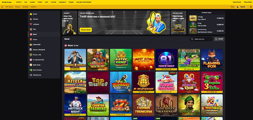 Fortuna patří mezi oblíbené online casina v Česku