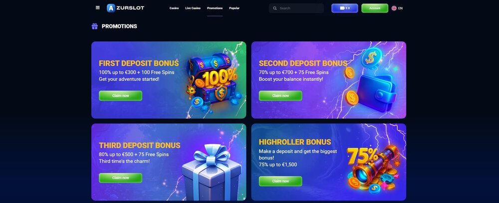 azurslot promotions