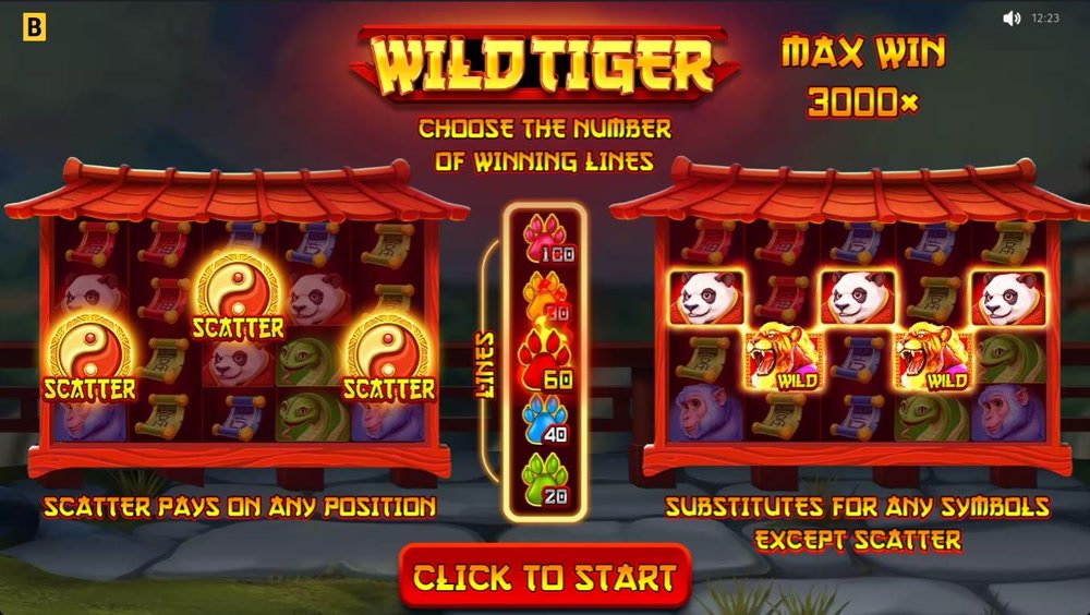 Wild Tiger od Bgaming je unikátní hra v asijské tématice