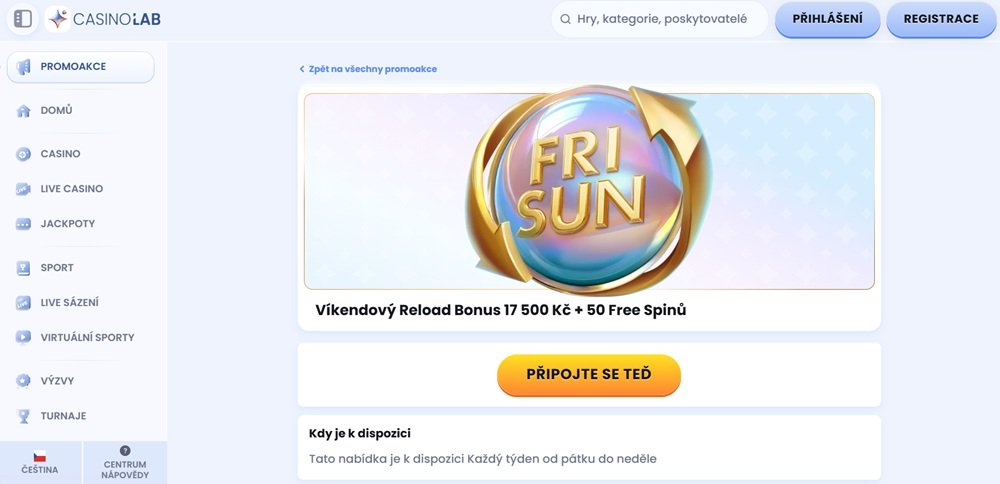 CasinoLab free spiny červen 2025