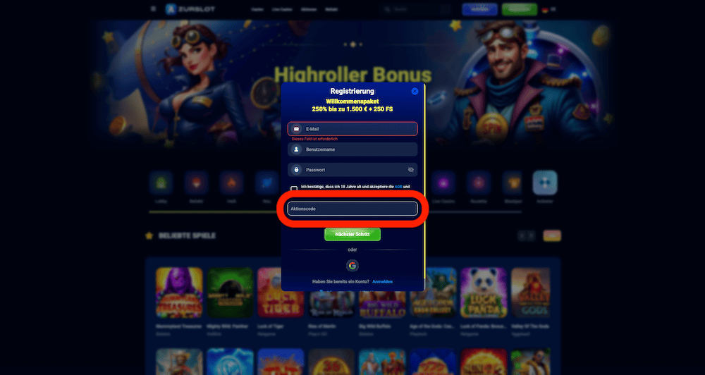 52282 Azurslot Promo Code